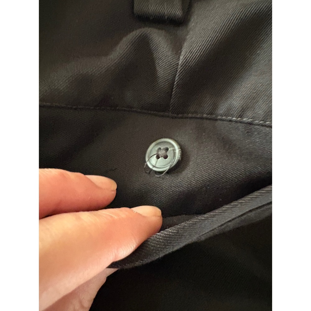 Lot of 2 Oak Hill Easy Stretch Black Flat Front Dress Pants - 44x29.5 - Picture 5 of 10